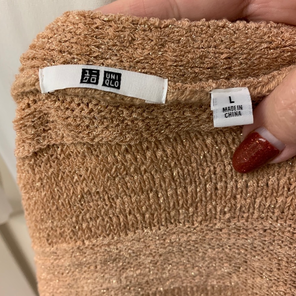 Uniqlo Tan Open Front Cardigan - Picture 6 of 6